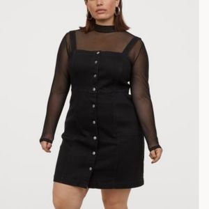 NWT* Black Overall dress